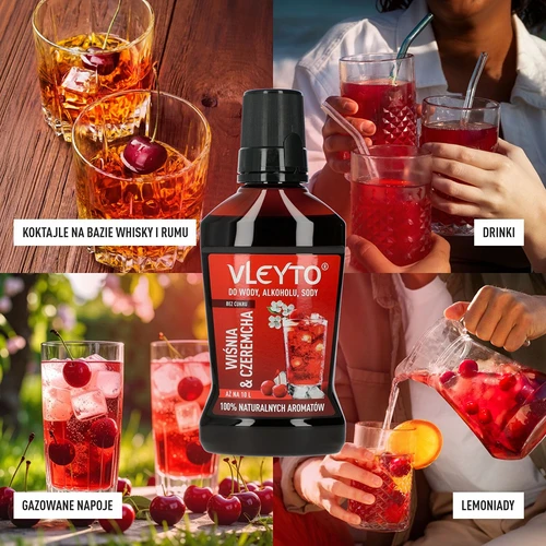 VLEYTO Amarena & Ciliegia selvatica – essenza aromatizzante con aromi naturali, 250 ml - 7