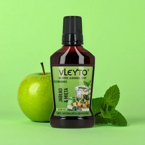 VLEYTO Menta & Mela – essenza aromatica con aromi naturali, 250 ml - 4