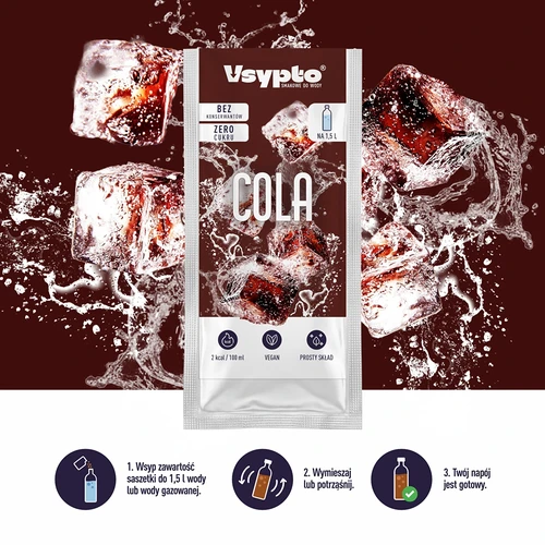 VSYPTO al gusto cola - polvere aromatizzante per acqua, 9 g - 6