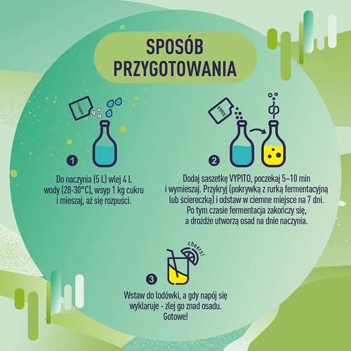 VYPITO 12%, bustina per 18 cocktail – Menta-Lime, 126 g - 5