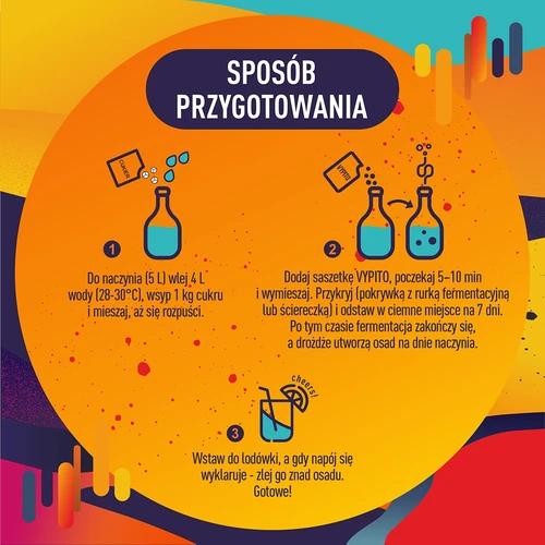 VYPITO 12%, bustina per 18 drink - Chillout leggermente fruttato, 126 g - 5