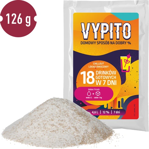 VYPITO 12%, bustina per 18 drink - Chillout leggermente fruttato, 126 g - 3