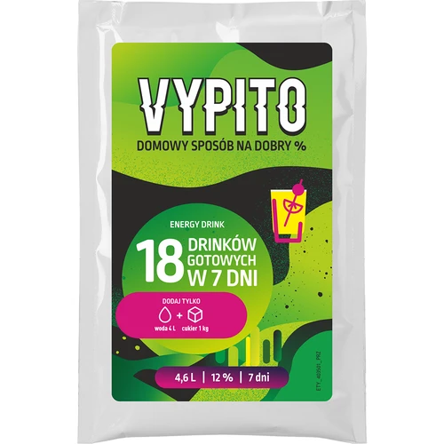 VYPITO 12%, bustina per 18 drink - Energy Drink, 126 g