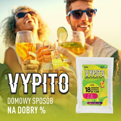 VYPITO 12%, bustina per 18 drink - Limone & Lime, 126 g - 6