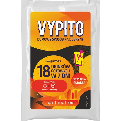 VYPITO 12%, bustina per 18 drink - Mandarino, 126 g