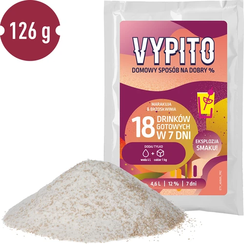 VYPITO 12%, bustina per 18 drink – Maracuja-Pesca, 126 g - 3