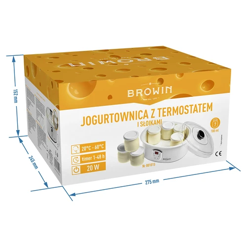 Yogurtiera con termostato, 7 vasetti, 1,3 L - 8