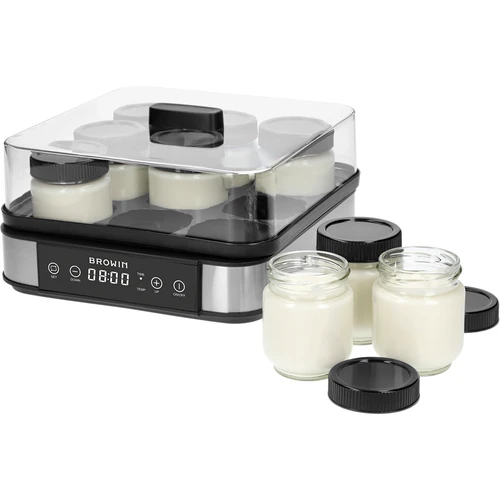Yogurtiera con termostato, 9 vasetti, 1,6 L
