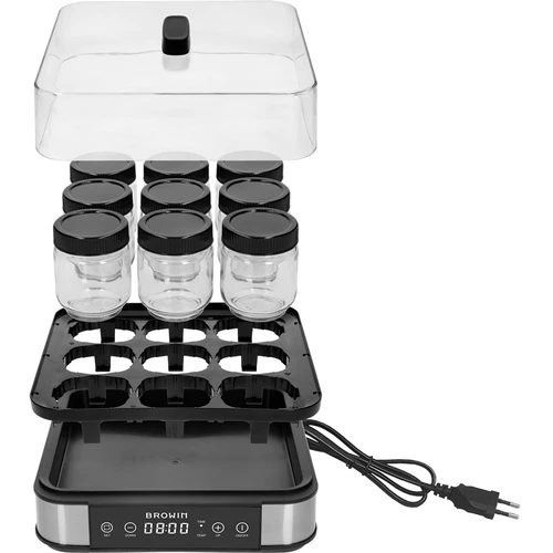Yogurtiera con termostato, 9 vasetti, 1,6 L - 3
