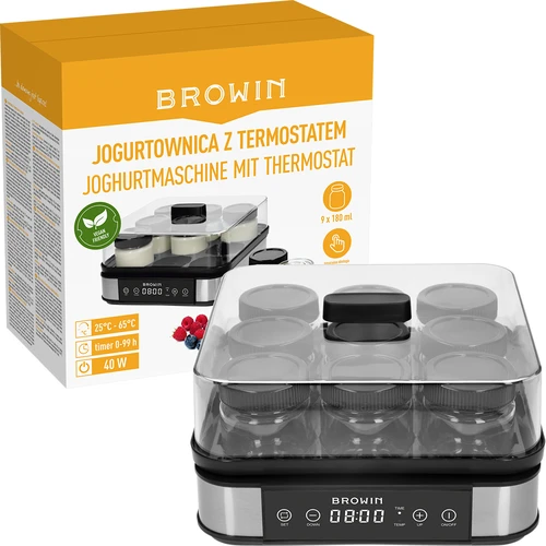 Yogurtiera con termostato, 9 vasetti, 1,6 L - 9