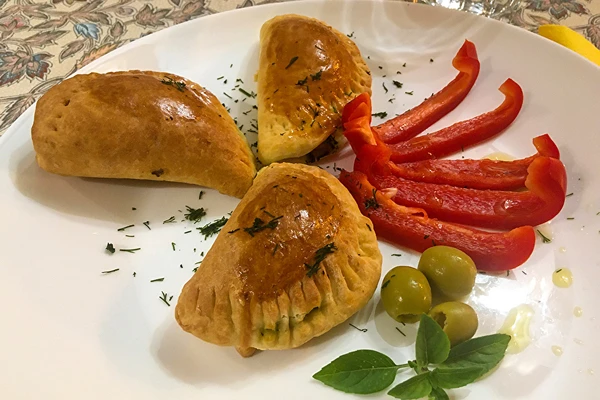Pierogi al forno con spinaci