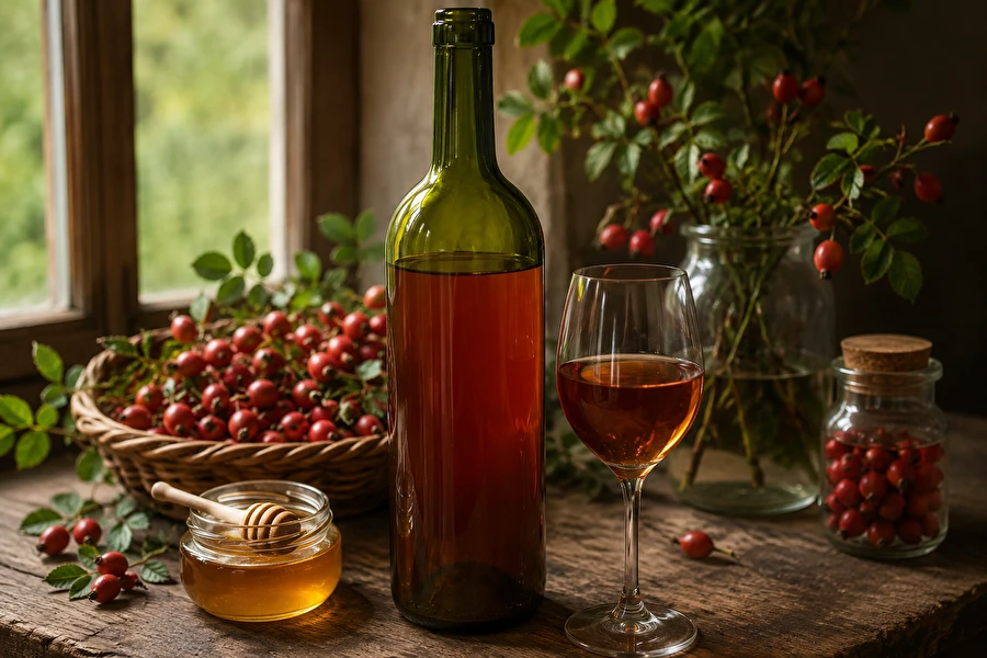 Browin Przepiśnik - Vino di rosa canina al miele